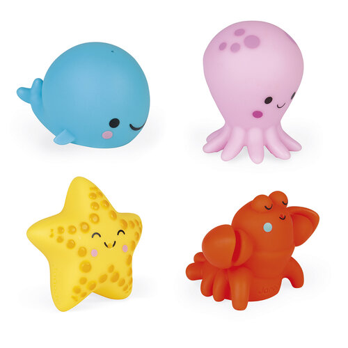 Janod-Badspeelgoed - Spuitfiguur zeedieren