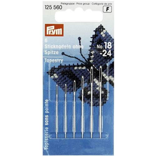 Prym Borduurnaalden zonder punt staal No. 18-24 ass. 