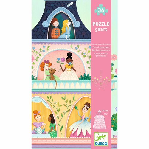 Djeco Vloerpuzzel - Prinsessentoren  4+