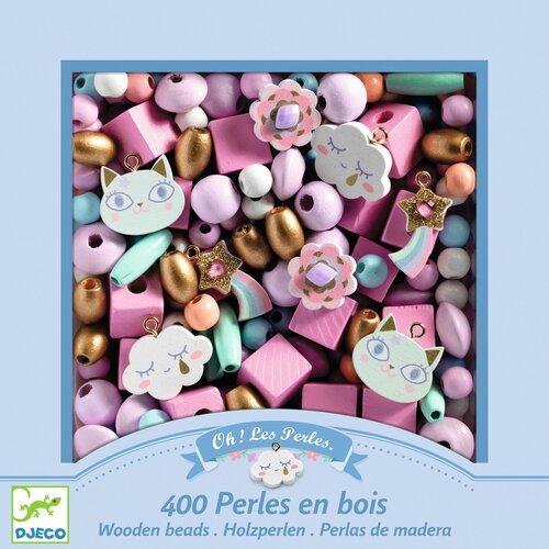 Djeco Houten Kralen | Regenboog 4-8jr