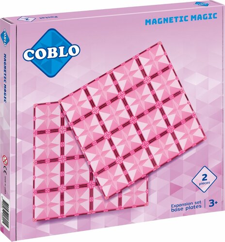 Coblo Pastel Basisplaten 2 stuks - Magnetisch speelgoed 