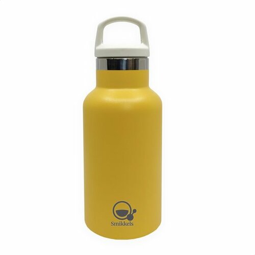 Smikkels | Thermos Drinkfles RVS 350ml | Geel