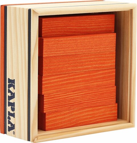 Kapla-40st. Gekleurde plankjes-Oranje