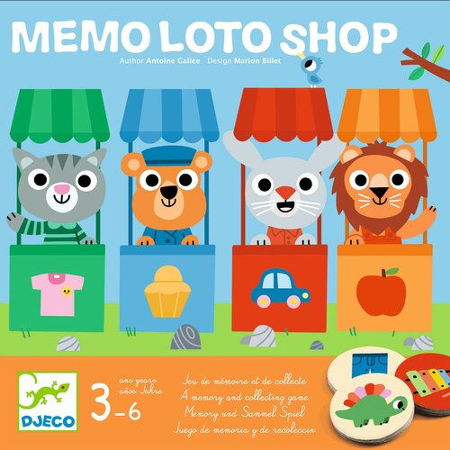 Djeco | Lotto Memo Shop 3-6 jaar