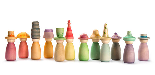 Grapat Fancy Nins Poppetjes met los Hoofdeksel