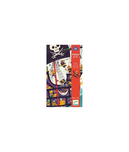 Djeco-Vloerpuzzel 'piratenschip' 36 st