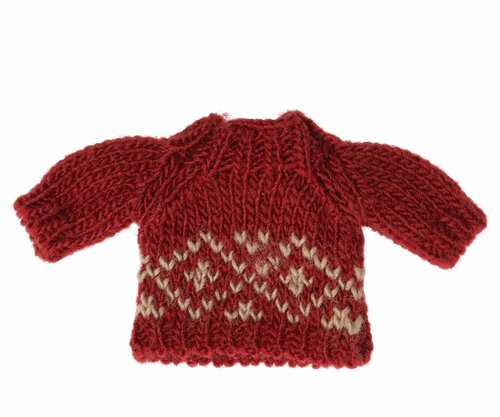 Maileg Gebreide/ Knitted Sweater Rood