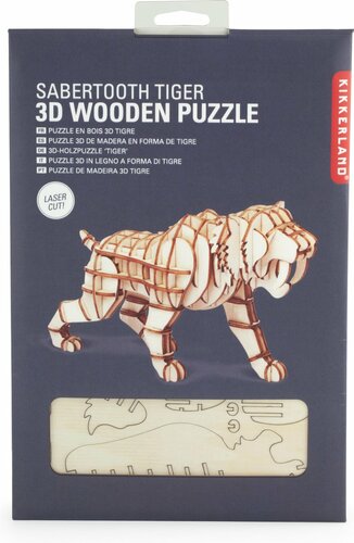Kikkerland | Houten 3D Puzzel | Tijger 14+
