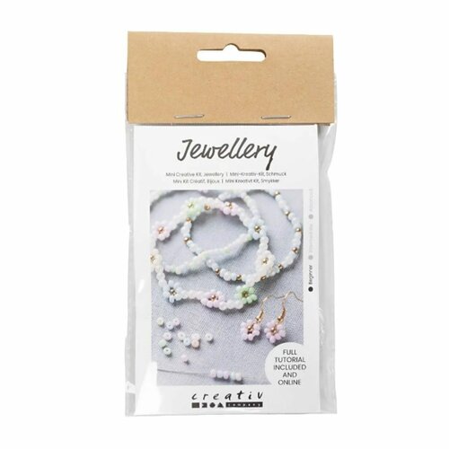 Mini Hobbyset Sieraden - Elastische Armbanden en Oorbellen Bloem