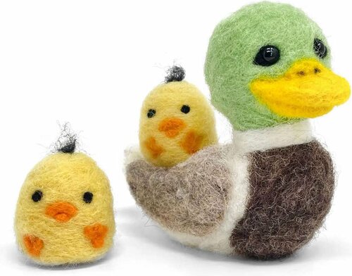 CKC Eend met kleine eendjes Naaldvilt pakket
