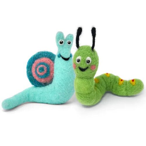 CKC Beastie Buddies Slak & Rups Naaldviltpakket