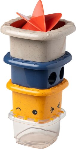 Tolo Bio Badspeelgoed Stapelbekers - 4 stuks