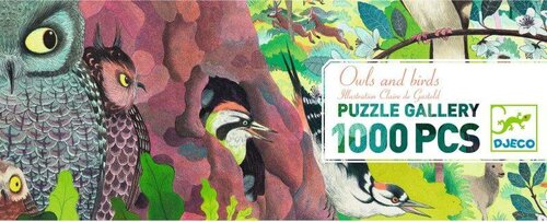 Djeco Gallery Puzzel Uilen en Vogels 1000st. 9+