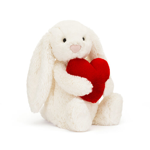 Jellycat Bashful Red Love Heart Bunny - Konijn