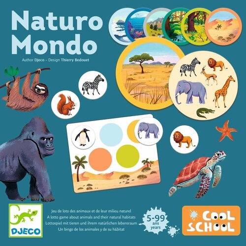 Djeco | Cool School Lotto Bingo Naturo Mondo 5+
