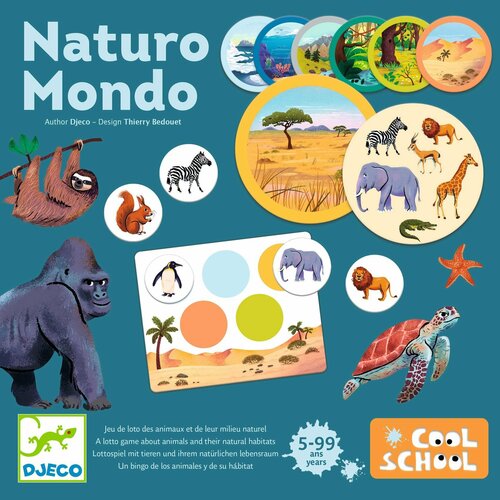 Djeco Cool School | Lotto Bingo Naturo Mondo 5+