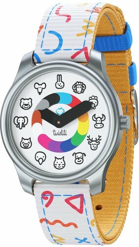 Kidywolf Twistiti Horloge Animals Outline
