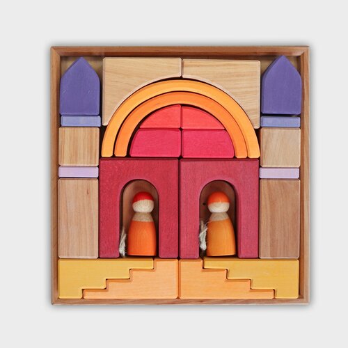 Grimm's houten Blokken - Building World Desert Sand