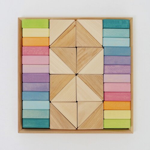 Grimm's houten Blokken - Pastel Duo