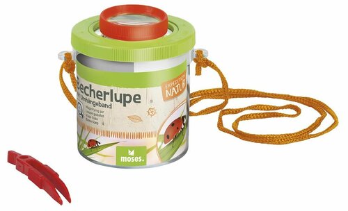 Insectenpot met loep, pincet en koord - Bug viewer