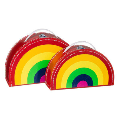 Kinderkoffer Regenboog 28cm