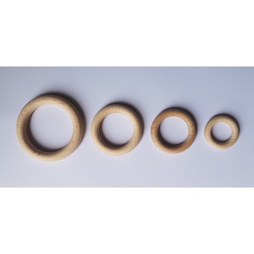 Houten Ring - 70mm x 10mm - 3 Stuks