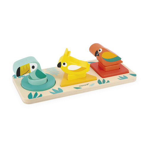 Janod Tropik - Drie Vormen Vogels