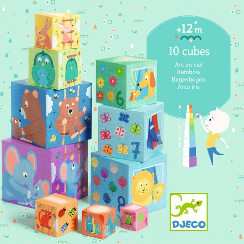 Djeco Stapelblokken | Regenboog 1+