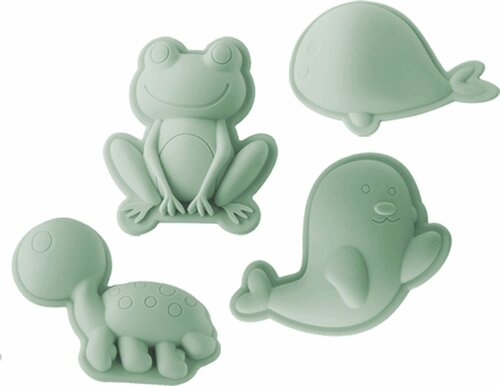 Scrunch zandvormpjes, 4 stuks, Munt