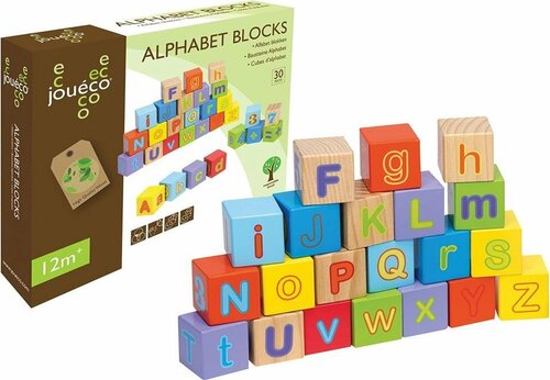 Jouéco Houten Alfabet Blokken 1+