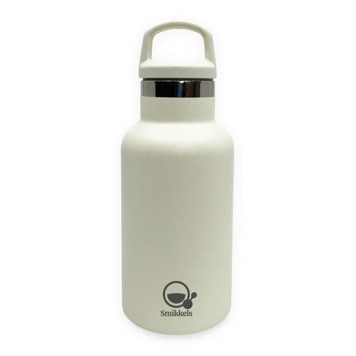 Smikkels | Thermos Drinkfles RVS 350ml | Zacht Wit