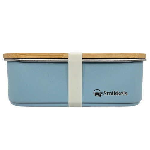 Smikkels Duurzame RVS Lunchbox Blauw