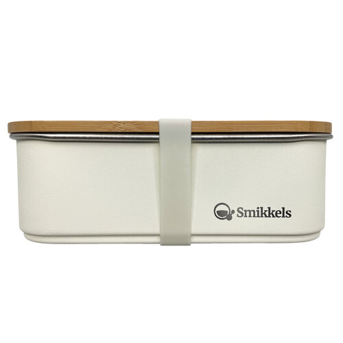Smikkels Duurzame RVS Lunchbox Zacht Wit