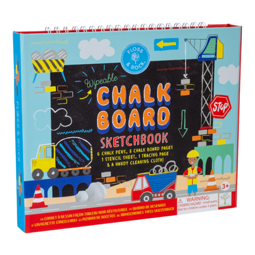 Floss & Rock Bouwplaats Krijtbord Schetsboek