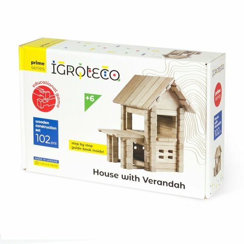 Igroteco Huis met veranda 102 onderdelen