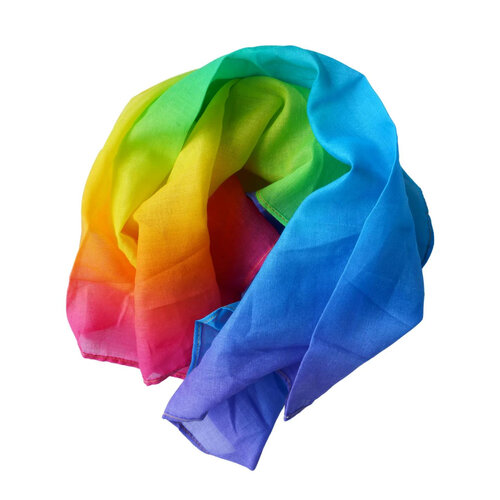 Laura's Play Cotton Speeldoek - Regenboog - 90x90cm