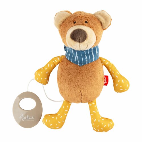 Sigikid Muziekknuffel Beer Geel