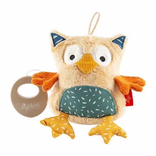 Sigikid Muziekknuffel Uil Geel