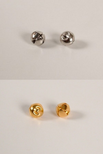 Belletje Kruis 12mm Nikkel - Messing Zakje van 10