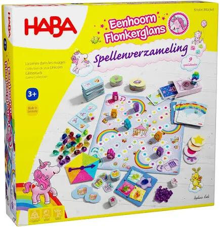 Haba Spel Eenhoorn Flonkerglans Spelletjesverzameling 3+