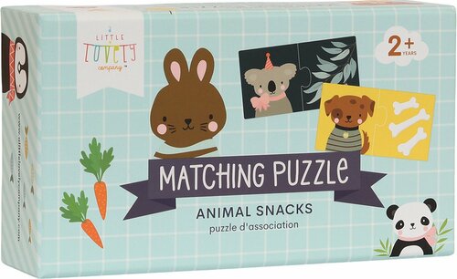 a Little Lovely Company Puzzel dieren Snacks 2+