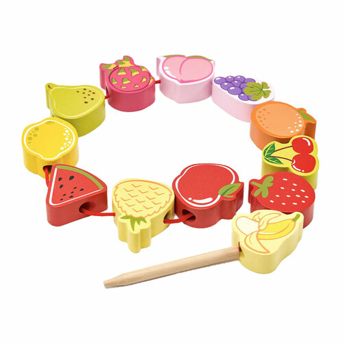 Classic World - Houten Rijgkralen Fruit