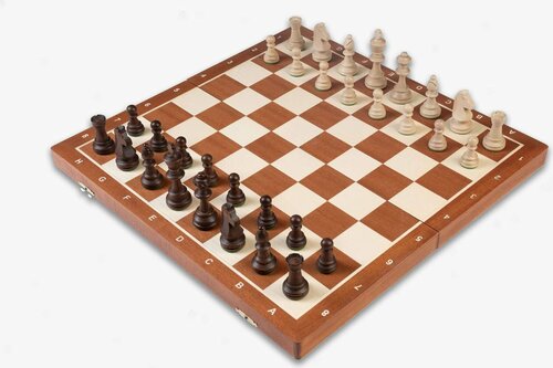 Wegiel-Schaakcassette hout - Tournament 6.