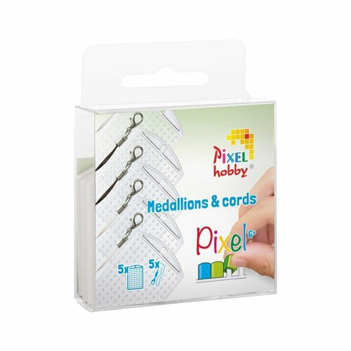 Pixelhobby Set van 5 Medaillons & Color Cords - Transparant