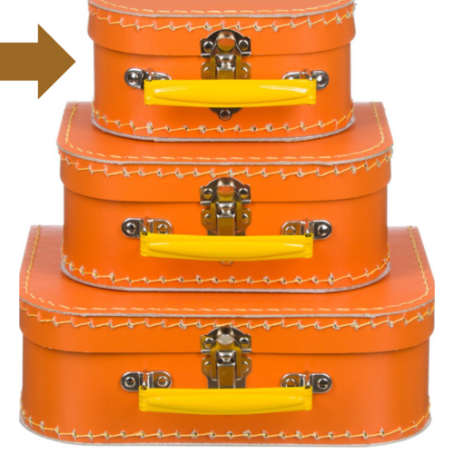 Kinderkoffer Oranje -16cm