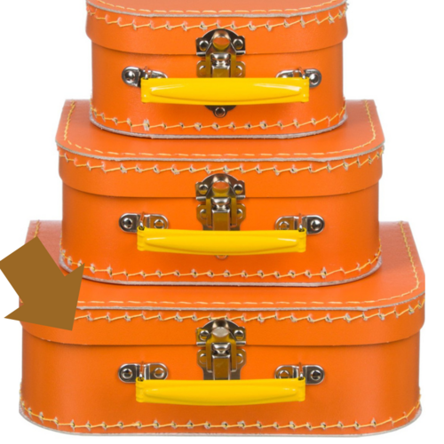 Kinderkoffer Oranje-25cm