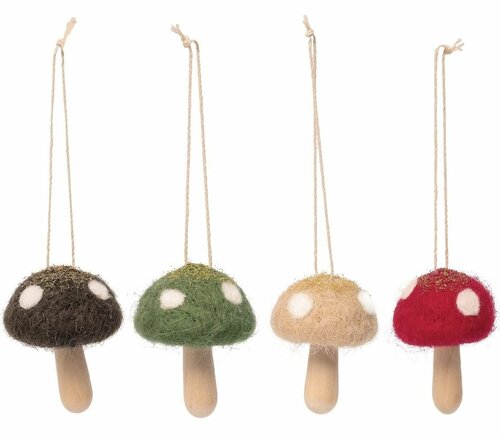 Moses | Kersthanger Bospaddenstoel met Glitter