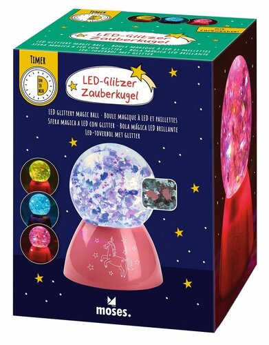 Moses | LED Glitterbol met Licht en Timer