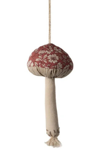 Maileg Paddenstoel Hanger/Ornament - Winter flower Red