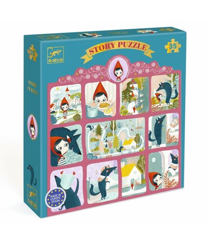 Djeco Story Puzzel | Little Red Riding Hood | 35 stukjes